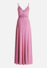 Abendkleid mit Lurexfaden / Rückseite