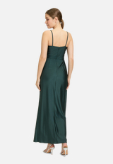 Abendkleid mit Schmucksteinen / Modellfoto Rückseite