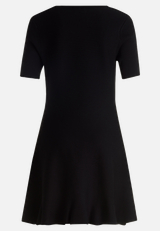 Strickkleid mit Rundhalsausschnitt / Rückseite