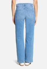 Stretch-Jeans mit Eingrifftaschen / Modellfoto Rückseite