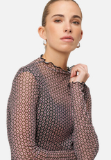 Mesh-Shirt mit grafischem Print / Detailbild