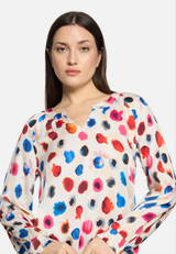Casual-Bluse mit Raffung / Detailbild