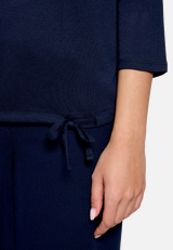 Print-Shirt  3/4 Arm mit Tunnelzug / Detailbild