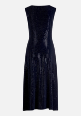 Cocktailkleid im Glitzer-Look / Rückseite