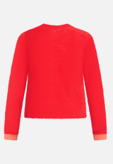 Casual-Strickjacke mit Reißverschluss / Rückseite