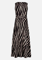 Midikleid mit Gürtel / Rückseite