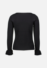 Pullover mit Volants am Ärmel / Rückseite