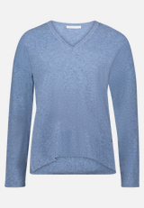 Strickpullover mit V-Ausschnitt / Vorderseite
