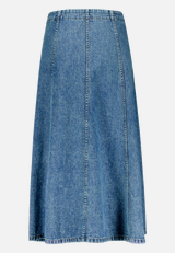 Jeansrock mit Reißverschluss / Rückseite