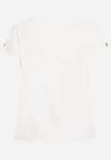 Printshirt mit Ärmelaufschlag / Rückseite