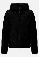 Leichte Steppjacke  mit Kapuze  / Vorderseite