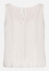 Pailletten-Top im Glitzer-Look / Rückseite