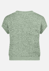 Strickpullover mit Rundhalsausschnitt / Rückseite
