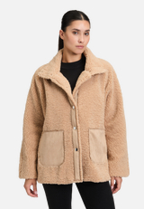 Outdoorjacke mit Plüsch / Modellfoto Vorderseite