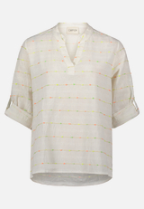 Casual-Bluse mit Lurexfaden / Vorderseite
