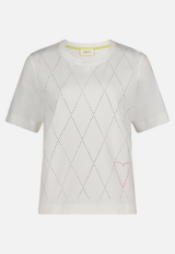 Kurzarm-Shirt mit Rundhalsausschnitt / Vorderseite
