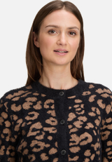Strick-Cardigan mit Jacquard / Detailbild