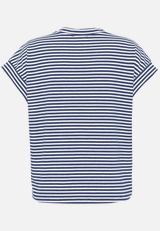 Shirt  gestreift mit V-Ausschnitt  / Rückseite