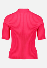 Strickpullover mit Kragen / Rückseite