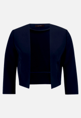 Bolero-Jacke mit Kellerfalten / Vorderseite