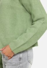 Strick-Cardigan mit Rundhalsausschnitt / Detailbild