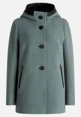 Wolljacke mit Kapuze / Vorderseite