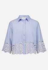 Casual-Bluse mit Stickerei / Vorderseite