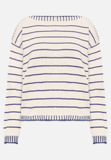 Strickpullover mit U-Boot-Ausschnitt / Vorderseite