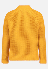 Strickpullover mit Stehkragen / Rückseite