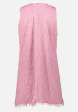 Abendkleid mit Fransen / Rückseite