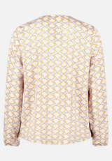 Casual-Bluse mit Muster / Rückseite