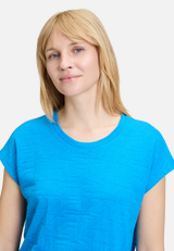 Strukturshirt mit Tunnelzug / Detailbild