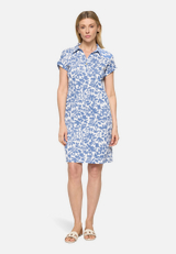 Casual-Kleid mit überschnittenen Ärmeln / Modellfoto Vorderseite