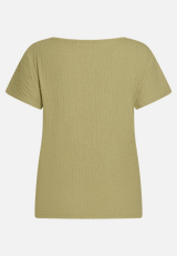 Strukturshirt mit U-Boot-Ausschnitt / Rückseite