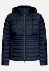 Steppjacke leicht mit abnehmbarer Kapuze / Vorderseite