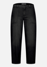 Baggy-Jeans mit Waschung / Vorderseite
