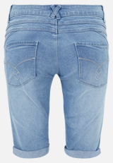 Jeans-Shorts mit Stickerei / Rückseite