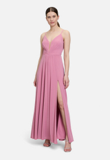 Abendkleid mit Lurexfaden / Modellfoto Vorderseite