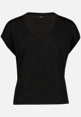 Basic-T-Shirt  mit V-Ausschnitt / Vorderseite