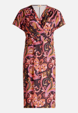 Jerseykleid mit Raffung / Vorderseite