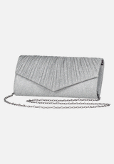 Clutch-Tasche mit Raffung / Vorderseite