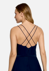 Abendkleid mit Volant / Detailbild