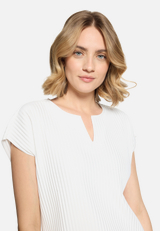 Kurzarm-Shirt mit Plissee / Detailbild