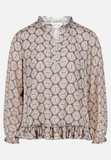 Casual-Bluse mit Raffung / Vorderseite