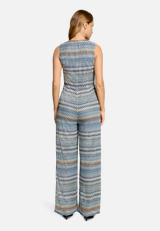 Jumpsuit mit Westenteil / Modellfoto Rückseite