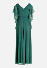 Abendkleid im Glitzer-Look / Rückseite