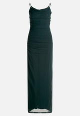 Abendkleid mit Spitzeneinsatz / Vorderseite