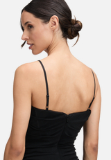 Abendkleid mit Spitzeneinsatz / Detailbild