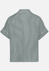 Hemdbluse gestreift 3/4 Arm / Rückseite