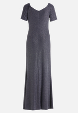 Abendkleid im Glitzer-Look / Rückseite